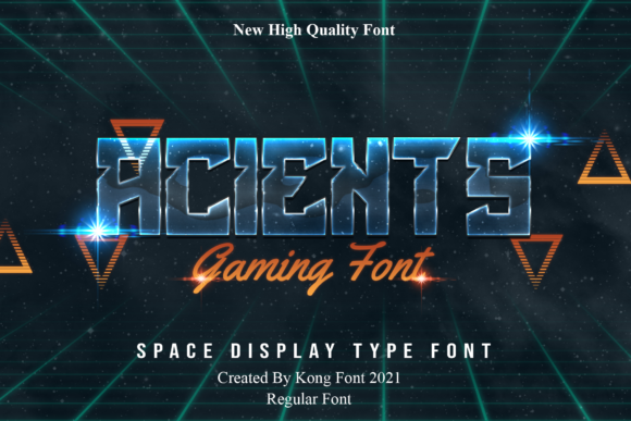Acients: A Bold Display Font for Creative Makers
