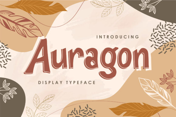Auragon: A Chic and Quirky Display Font for Editorial Design