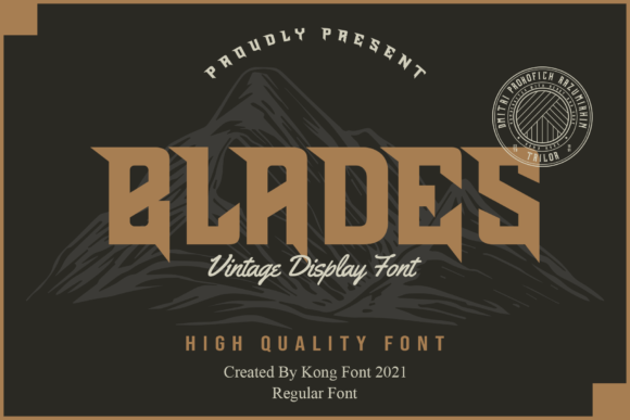 Bring Your Craft to Life with Blades: A Bold and Vintage Font