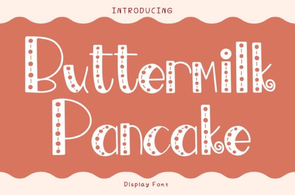 Buttermilk Pancake: A Whimsical Display Font for Crafters