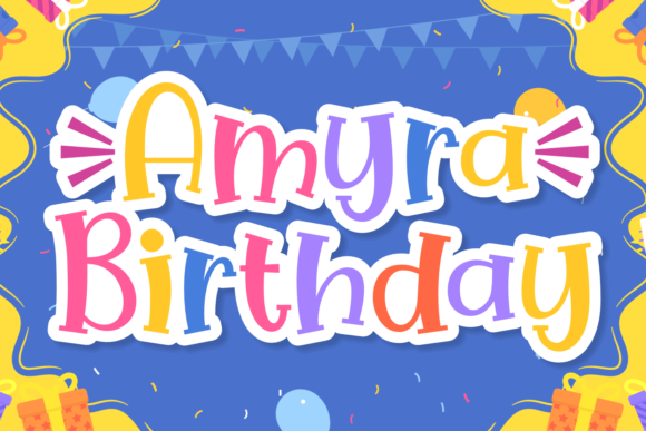 Enhance Your Brand with the Amyra Birthday Display Font