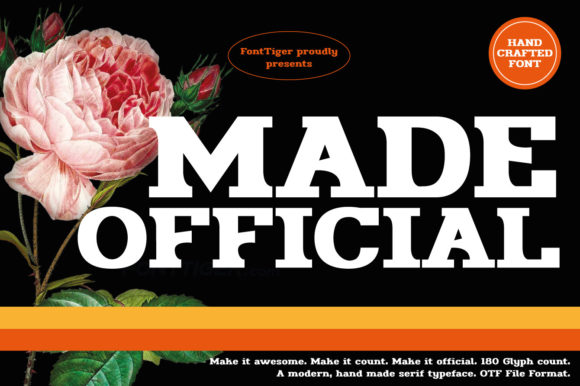 Enhance Your Craft with Made Official, the Bold Display Font