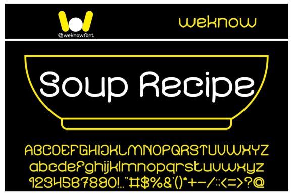 Enhance Your Web Design with Soup Recipe Font