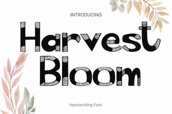 Harvest Bloom: A Versatile Display Font for Web Design