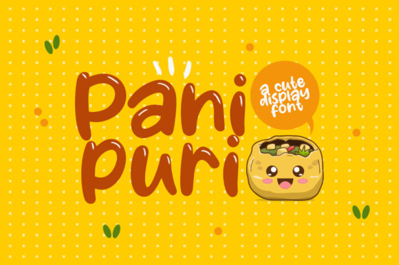 Panipuri: A Playful Display Font for Engaging Visuals