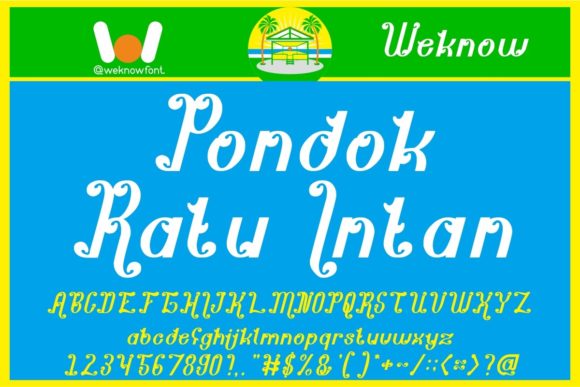 Pondok Ratu Intan: A Versatile Display Font for Creative Campaigns