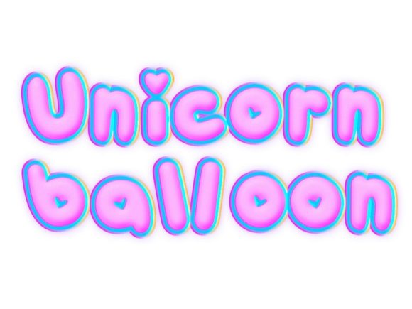 Unicorn Balloon: A Magical Font for Your Brand